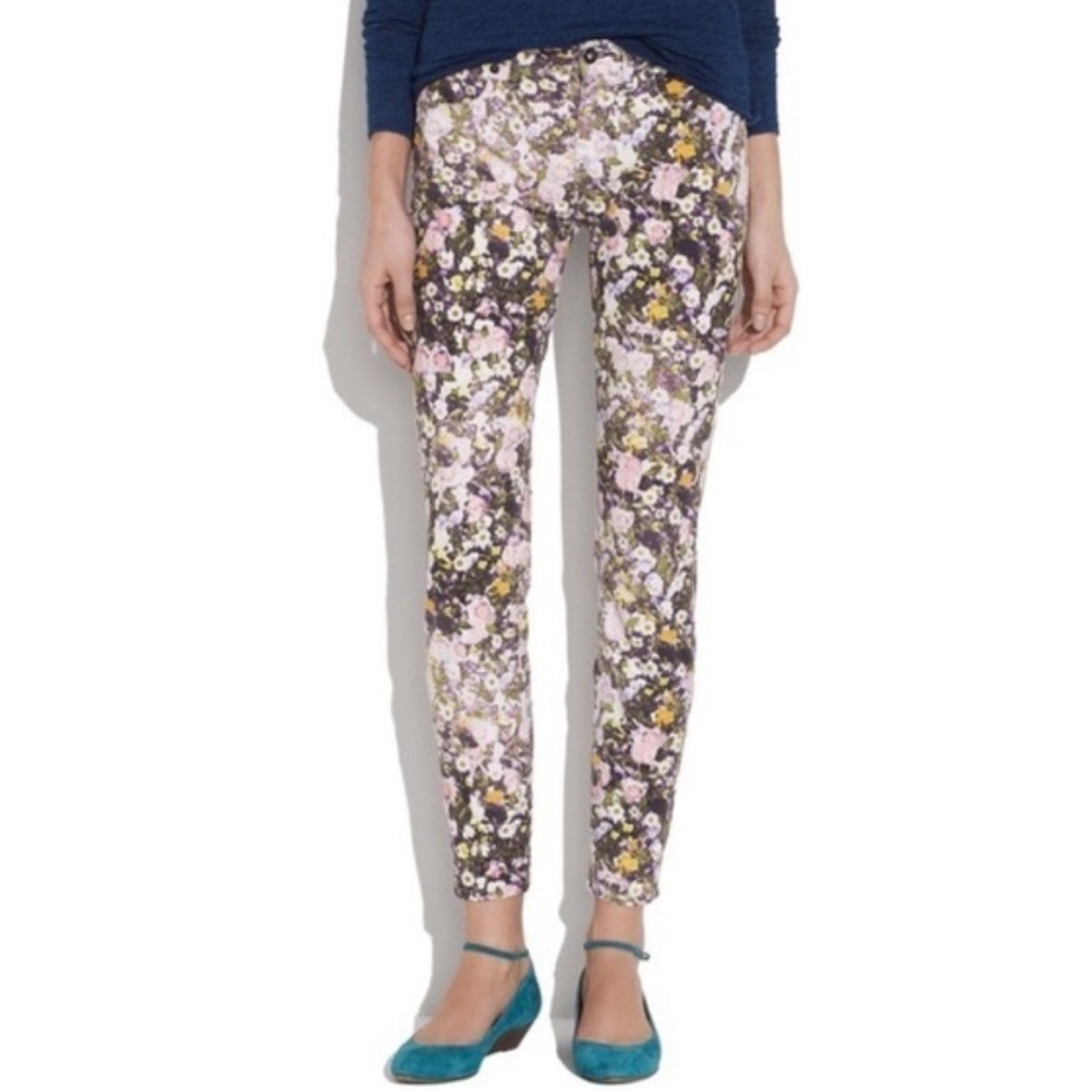 Madewell Floral Skinny Skinny Jeans Size 25 D